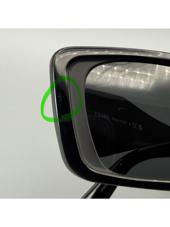 Prada PR 08YS 1AB5S0 Sunglasses Black Dark Grey 51 18 145 3N  display picture 3